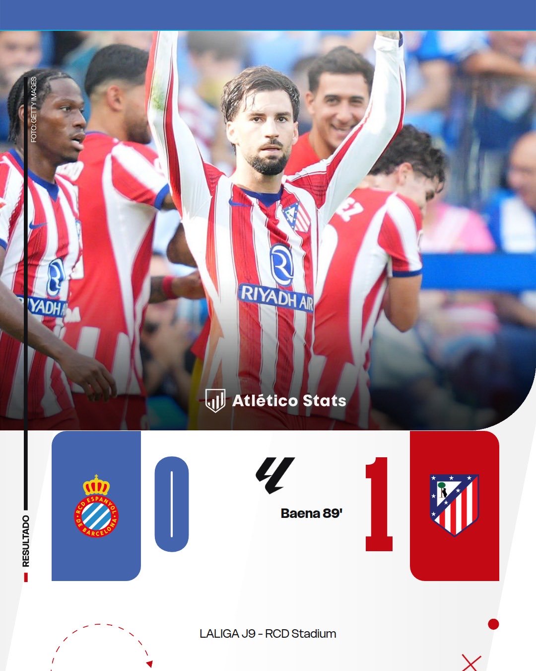 Espanyol 0-1 Atlético de Madrid: Baena fima la sexta